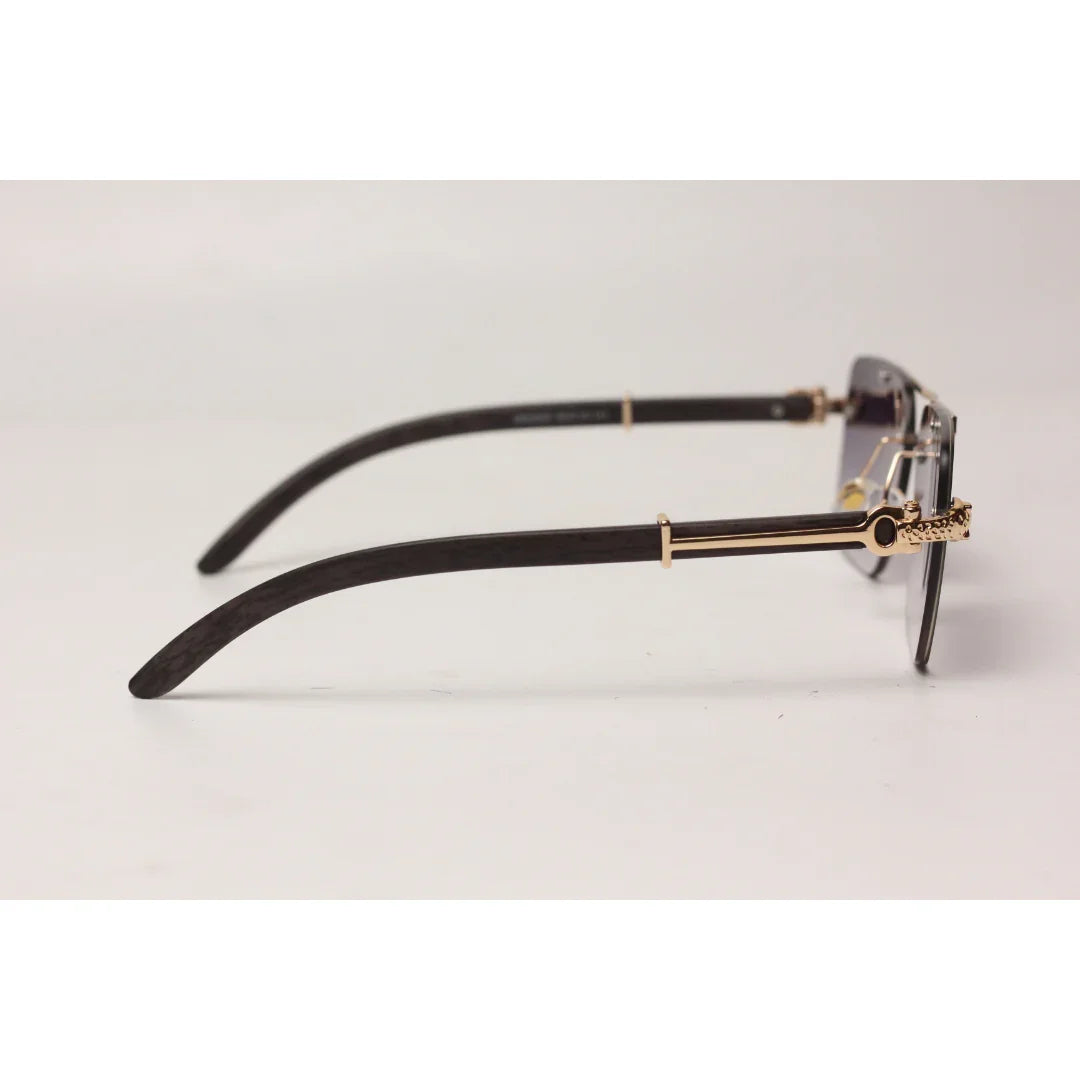 Cartier - RR41 - Double Bridge - Rimless - Metal - Rectangle - Sunglasses - Eyewear