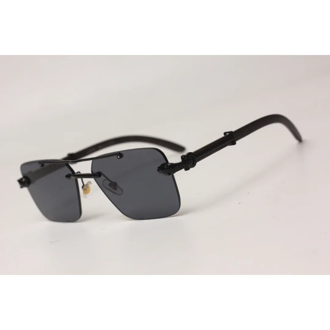 Cartier - RR41 - Double Bridge - Rimless - Metal - Rectangle - Sunglasses - Eyewear