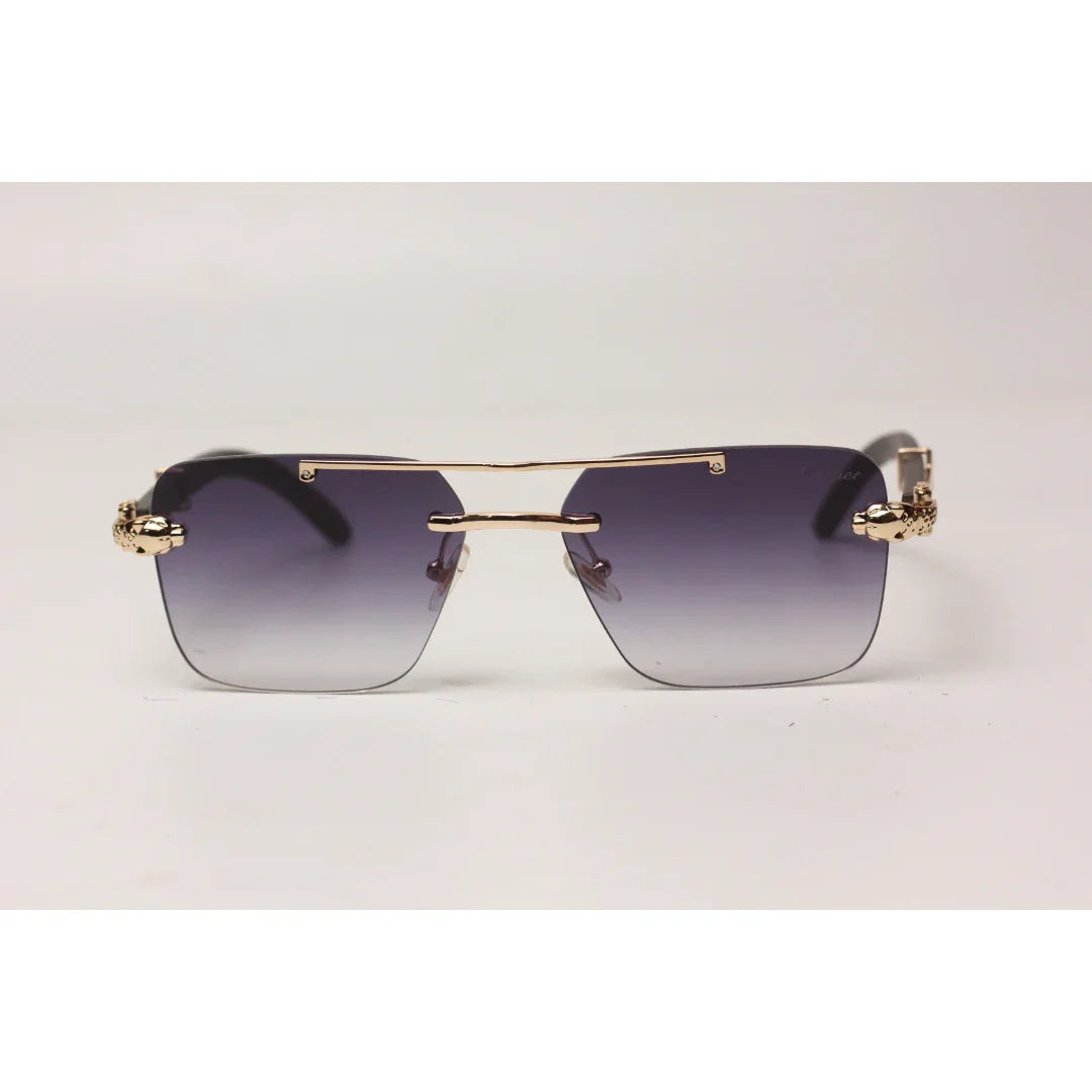 Cartier - RR41 - Double Bridge - Rimless - Metal - Rectangle - Sunglasses - Eyewear