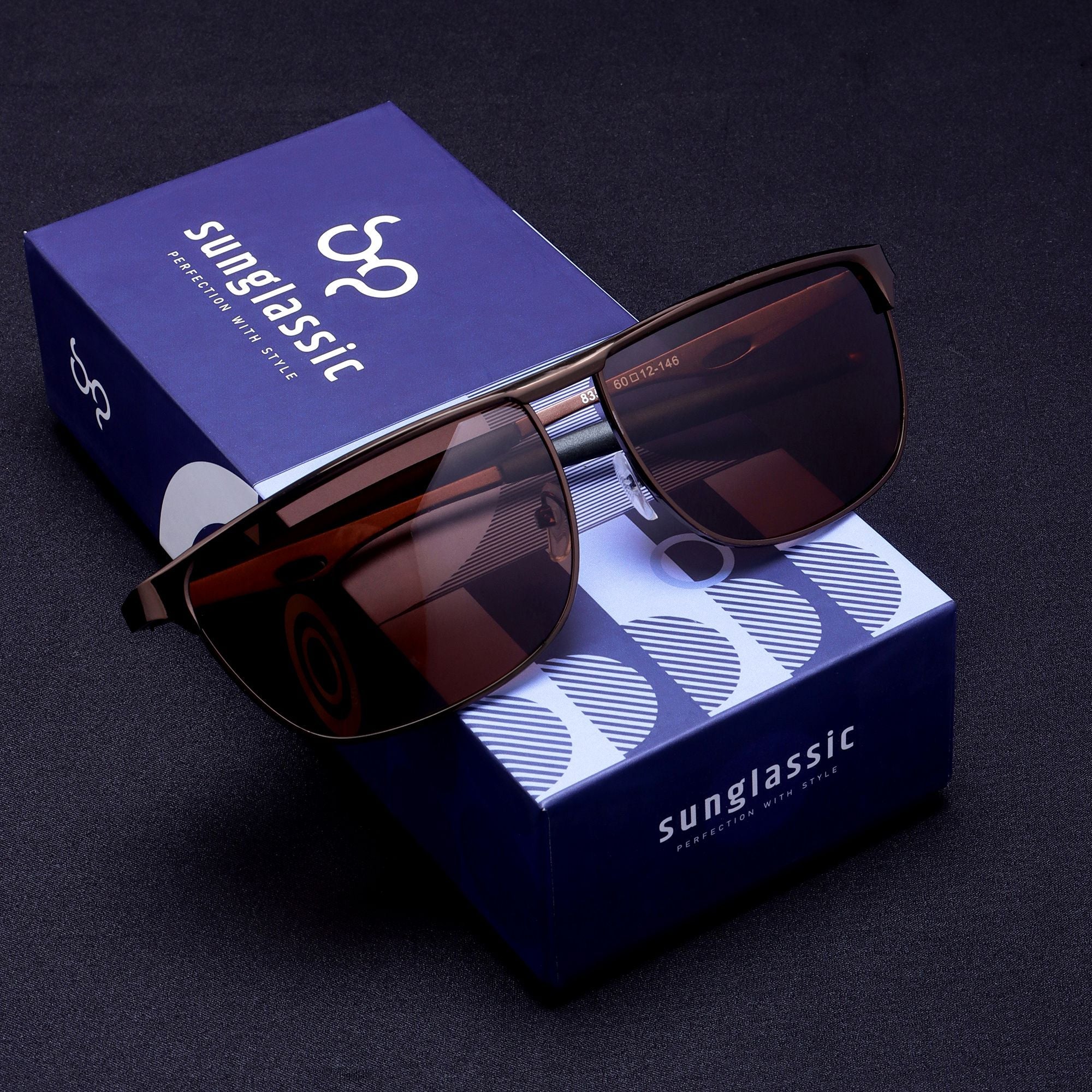 Drifter Brown Polarized Rectangle Sunglasses