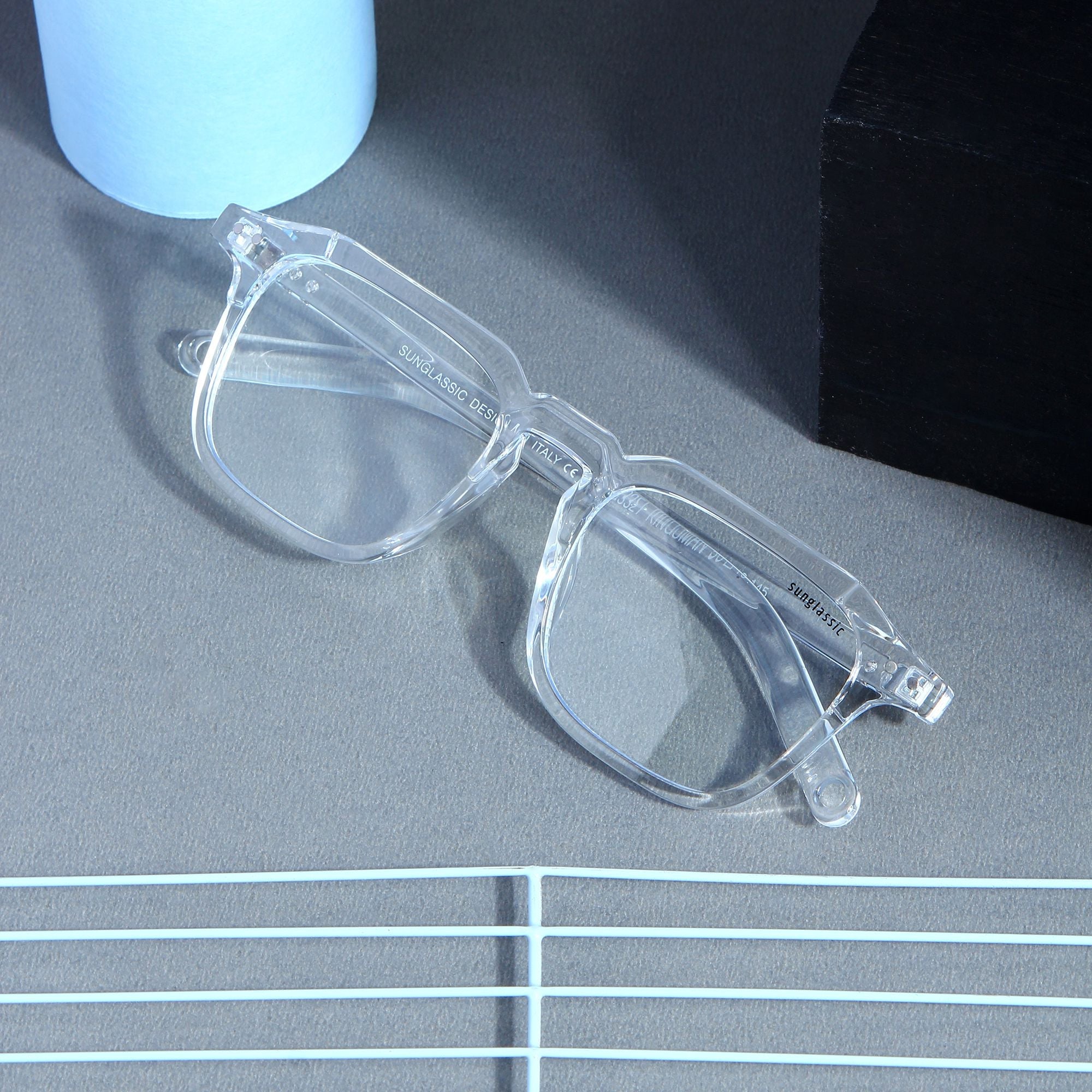 Kingsman Clear Square Sunglasses