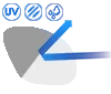 Lenses that darken when exposed to direct sunlight which also reduce blue light from some phone and computer devices.