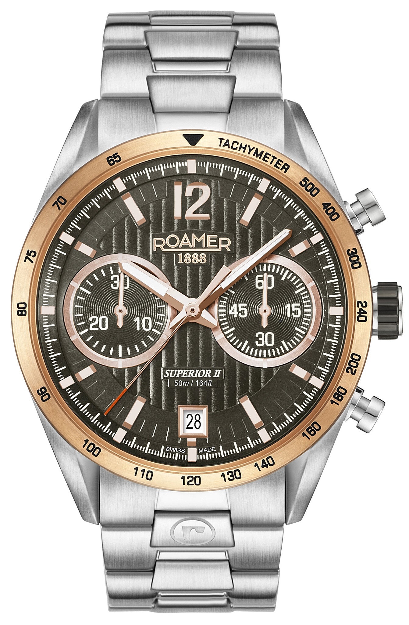 Roamer Men's Superior Chrono II Stainless Steel Watch 510902 49 64 50