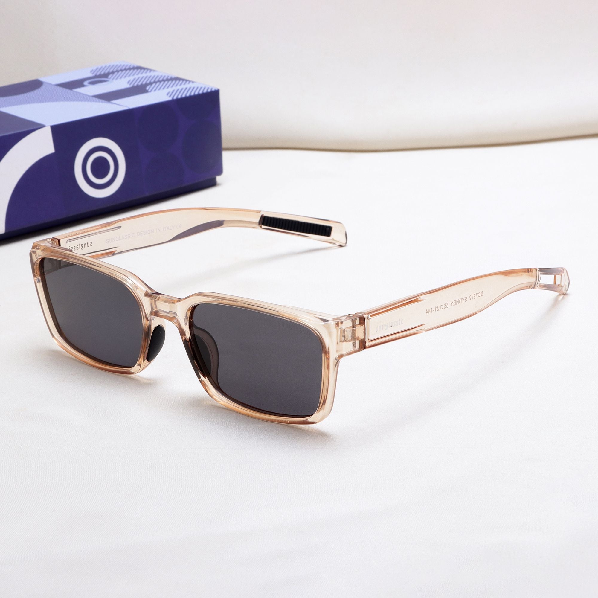 Sydney – Brown Black Rectangle Sunglasses | UV400 Polarized