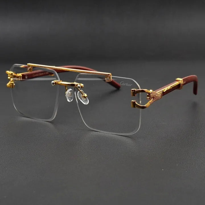 Gold Rimless Eyewear