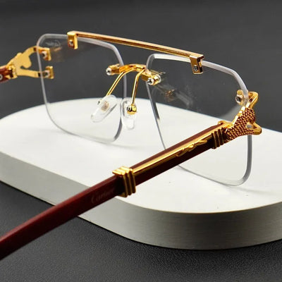 Gold Rimless Eyewear