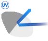 Lenses that darken when exposed to direct sunlight which also reduce blue light from some phone and computer devices.