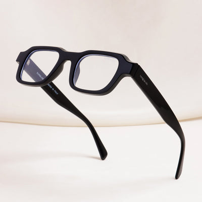 Walter Black Clear Square Sunglasses