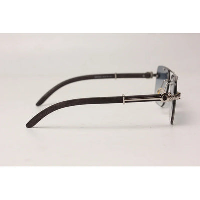 Cartier - RR41  - Double Bridge - Rimless - Metal - Rectangle - Sunglasses - Eyewear
