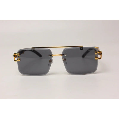 Cartier - RR42 - Golden - Double Bridge - Rimless - Metal - Square - Sunglasses - Eyewear