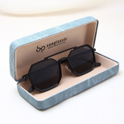 Commando Full Black Edition Octagon Sunglasses