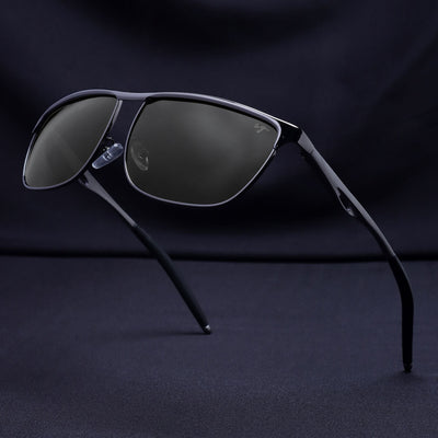 Drifter Grey Green Polarized Rectangle Sunglasses