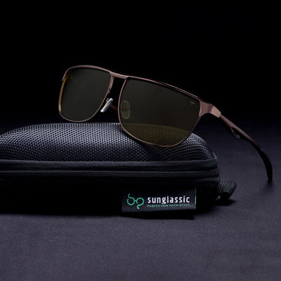 Drifter Yellow Polarized Rectangle Sunglasses