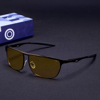 Drifter Yellow Polarized Rectangle Sunglasses