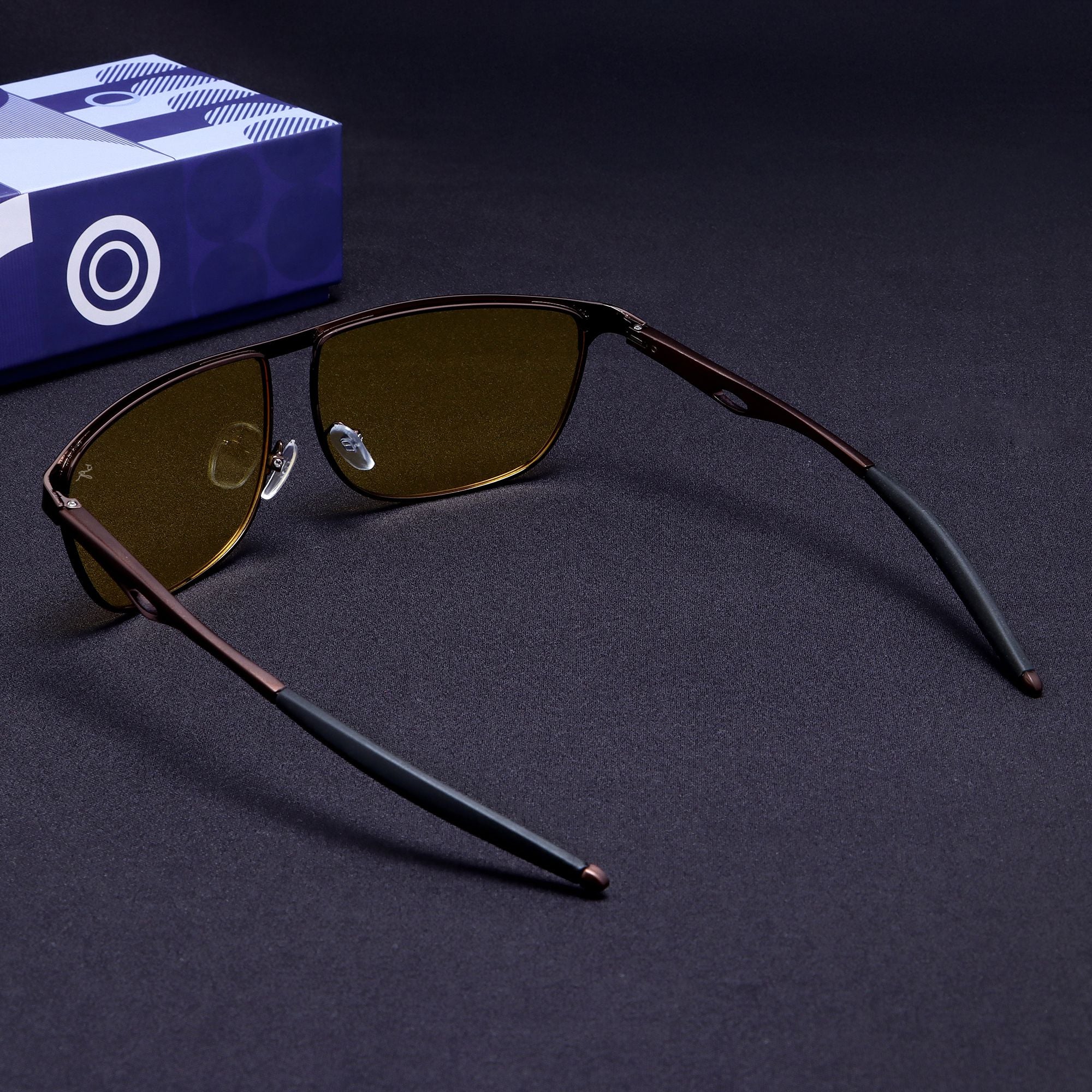 Drifter Yellow Polarized Rectangle Sunglasses