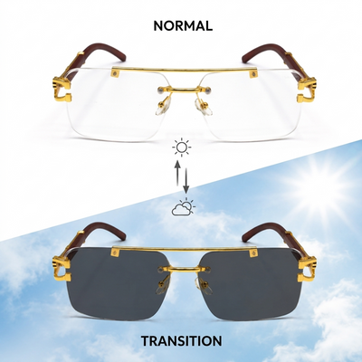 Gold Rimless Eyewear