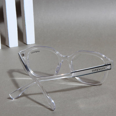Crypto. Clear Square Sunglasses