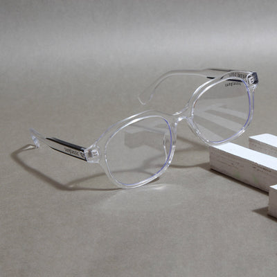 Crypto. Clear Square Sunglasses