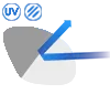 Lenses that darken when exposed to direct sunlight which also reduce blue light from some phone and computer devices.