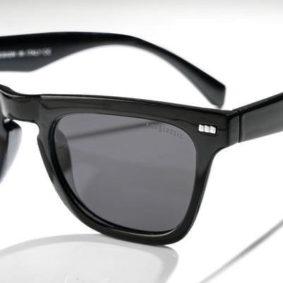 Peter Polarized Black Square Sunglasses