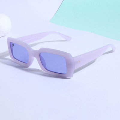 Victoria. Purple Polarized Rectangle Sunglasses