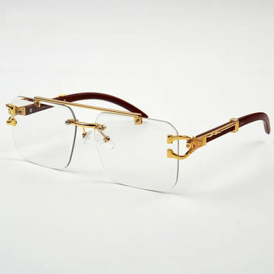 Gold Rimless Eyewear