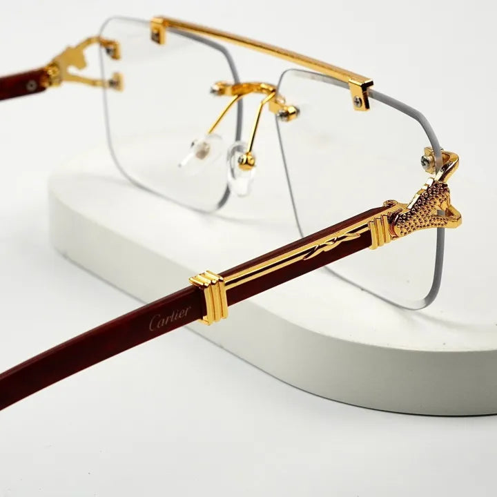 Gold Rimless Eyewear