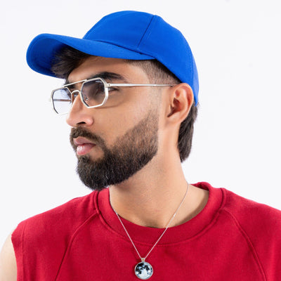 Commando V1 Rectangle Silver Clear Sunglasses