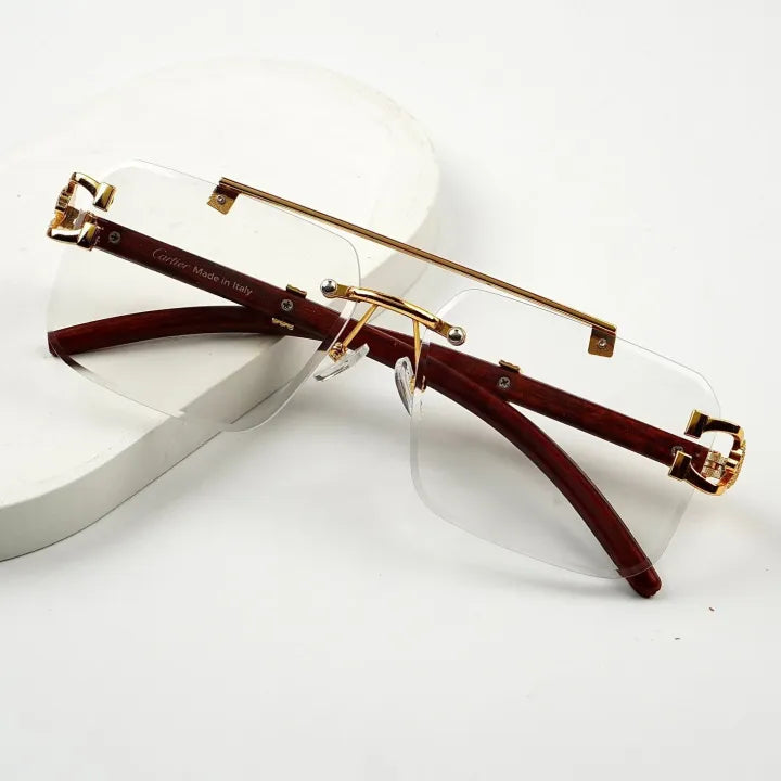Gold Rimless Eyewear