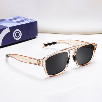 Raftaar Brown Black Square Sunglasses | UV400 Polarized