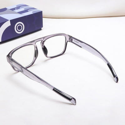 Raftaar Grey Clear Square Sunglasses | UV400