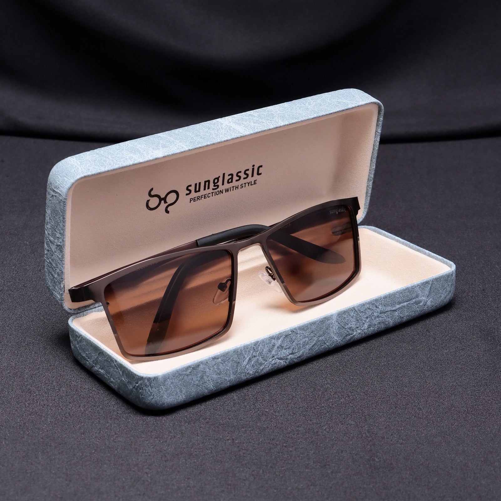 RideX Edition – Brown Rectangle Sunglasses | UV400 Polarized | Unisex