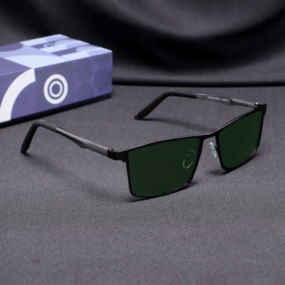 RideX Edition – Gray Green Rectangle Sunglasses | UV400 Polarized | Unisex