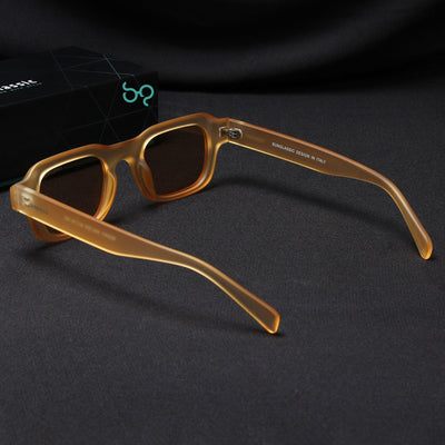 Walter Light Yellow Square Sunglasses