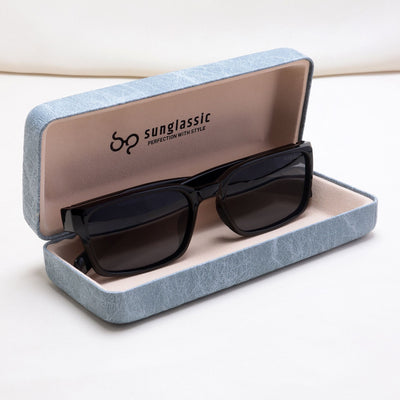 Sydney – Black Rectangle Sunglasses | UV400 Polarized