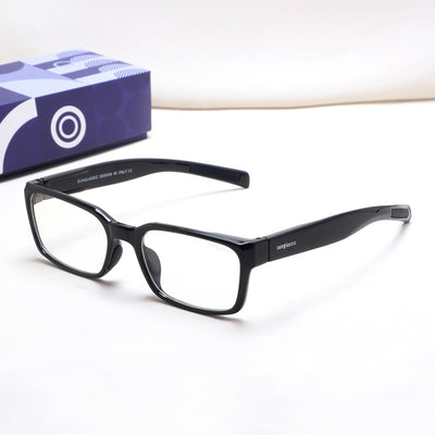 Sydney – Black Clear Rectangle Sunglasses | Anti-Blue Light | UV400