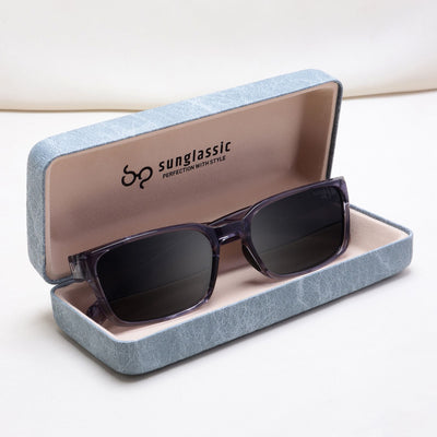 Sydney – Grey Black Rectangle Sunglasses | UV400 Polarized