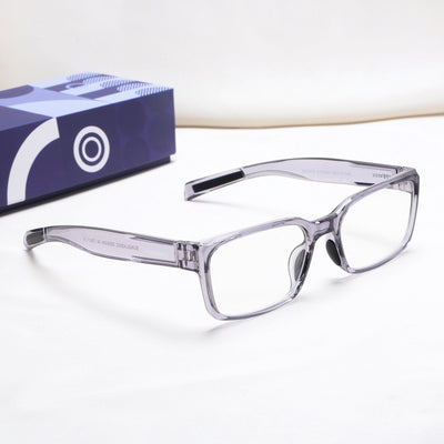 Sydney Edition – Grey Clear Rectangle Sunglasses | Anti-Blue Light | UV400
