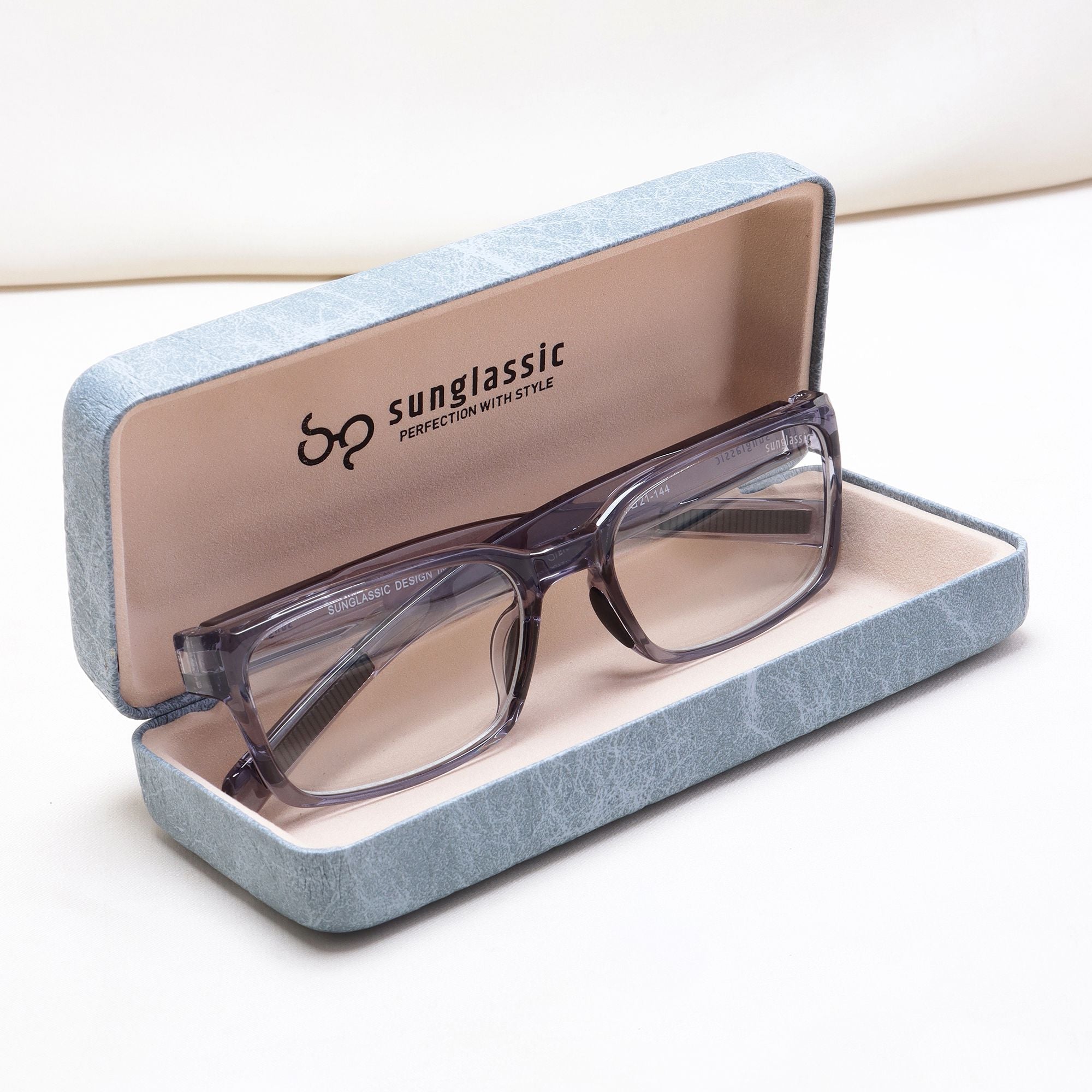Sydney Edition – Grey Clear Rectangle Sunglasses | Anti-Blue Light | UV400